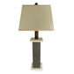 2-Pack Coastal Weatherproof Battery Powered Poly Lumber Table Lamp - Coastal Grey