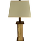 Rustic Farmhouse Battery Powered Live Edge Wood Table Lamp - Textured Hickory Poly Lumber Core with Beech Live Edge Panels